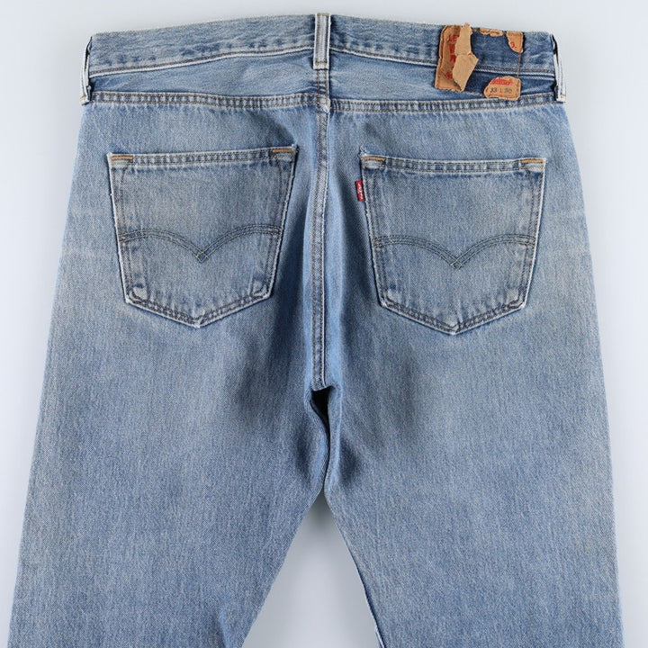 Levi's 501 straight denim pants for men, size W34 cotton blue type Vintage Second Hand