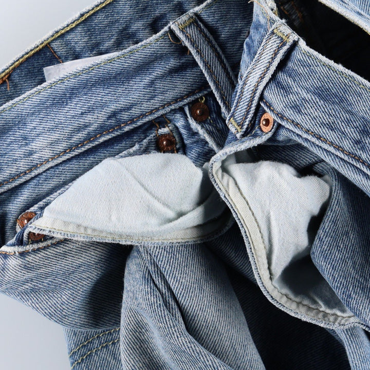 Levi's 501 straight denim pants for men, size W34 cotton blue type Vintage Second Hand