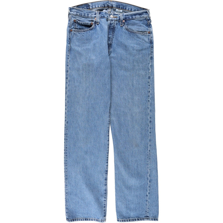 Levi's 501 straight denim pants for men, size W32 cotton blue type Vintage Second Hand