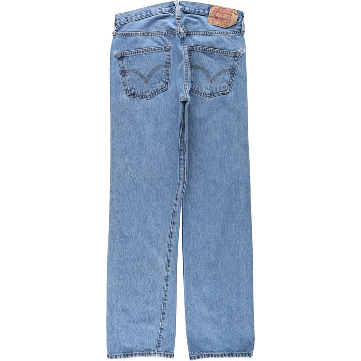 Levi's 501 straight denim pants for men, size W32 cotton blue type Vintage Second Hand
