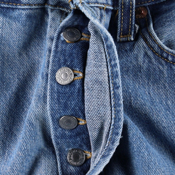 Levi's 501 straight denim pants for men, size W32 cotton blue type Vintage Second Hand