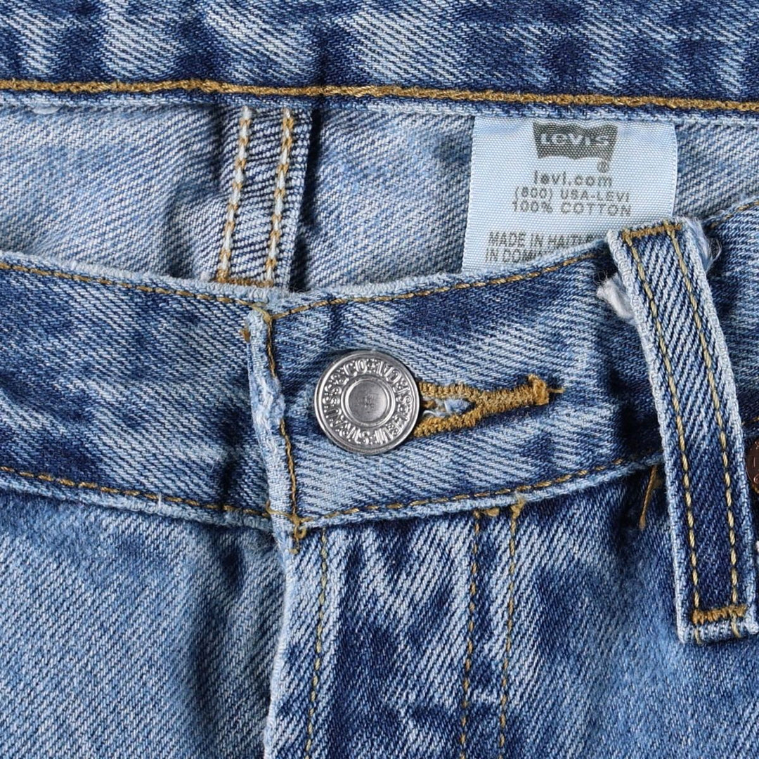 Levi's 501 straight denim pants for men, size W32 cotton blue type Vintage Second Hand