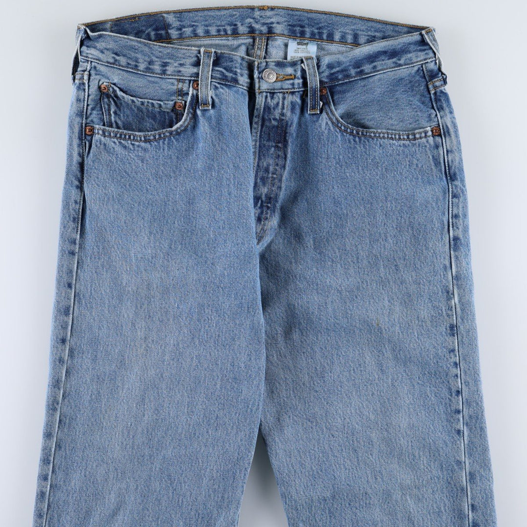 Levi's 501 straight denim pants for men, size W32 cotton blue type Vintage Second Hand