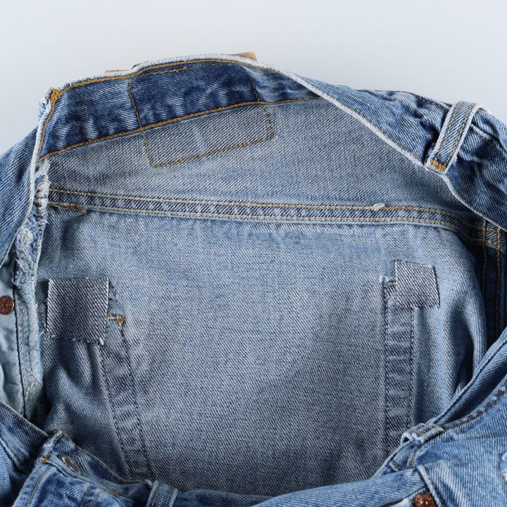 Levi's 501 straight denim pants for men, size W32 cotton blue type Vintage Second Hand
