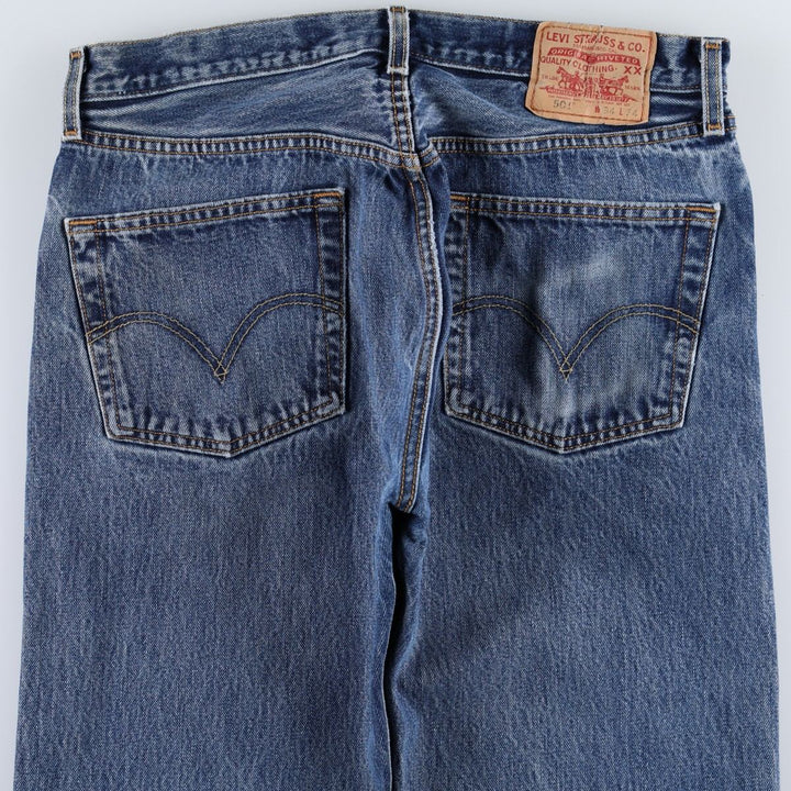2000'S Levi's 501-0115 Straight Denim Pants, Men's Size W34 (approx.) cotton blue type Vintage Second Hand