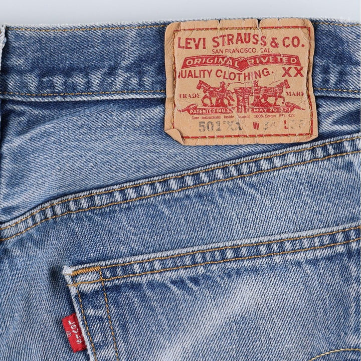 2000'S Levi's 501XX Straight Denim Pants, Men's Size W33 (approx.) cotton blue type Vintage Second Hand