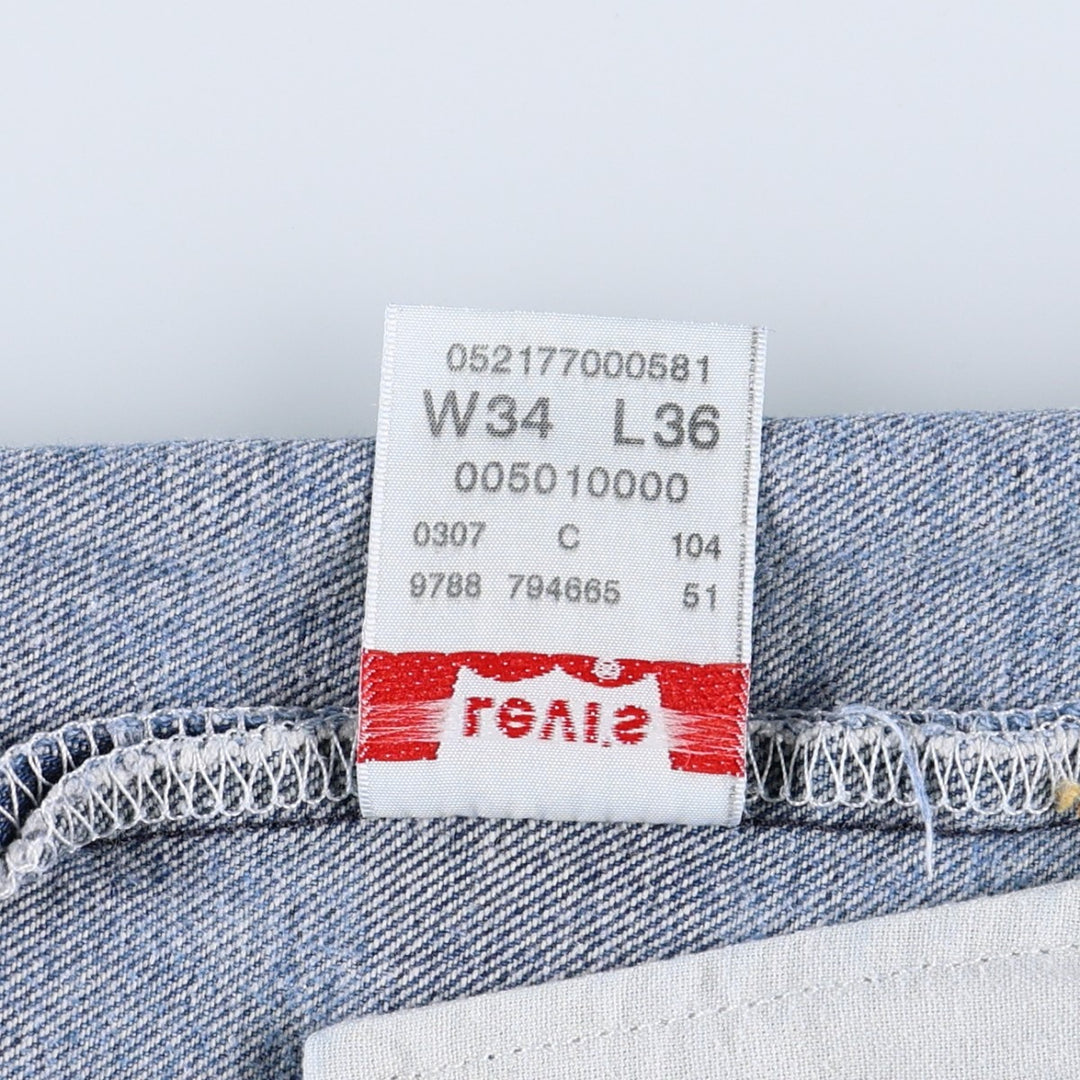 2000'S Levi's 501XX Straight Denim Pants, Men's Size W33 (approx.) cotton blue type Vintage Second Hand