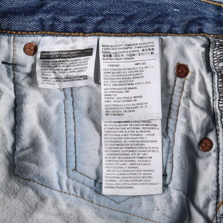 Levi's 501-0194 Straight Denim Pants, Men's, Size W34 cotton blue type Vintage Second Hand