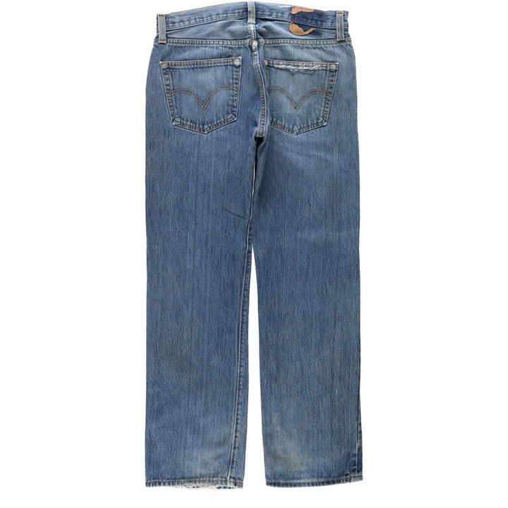 Levi's 501 Straight Fit Straight Denim Pants, Men's W33 (approx.) cotton blue type Vintage Second Hand