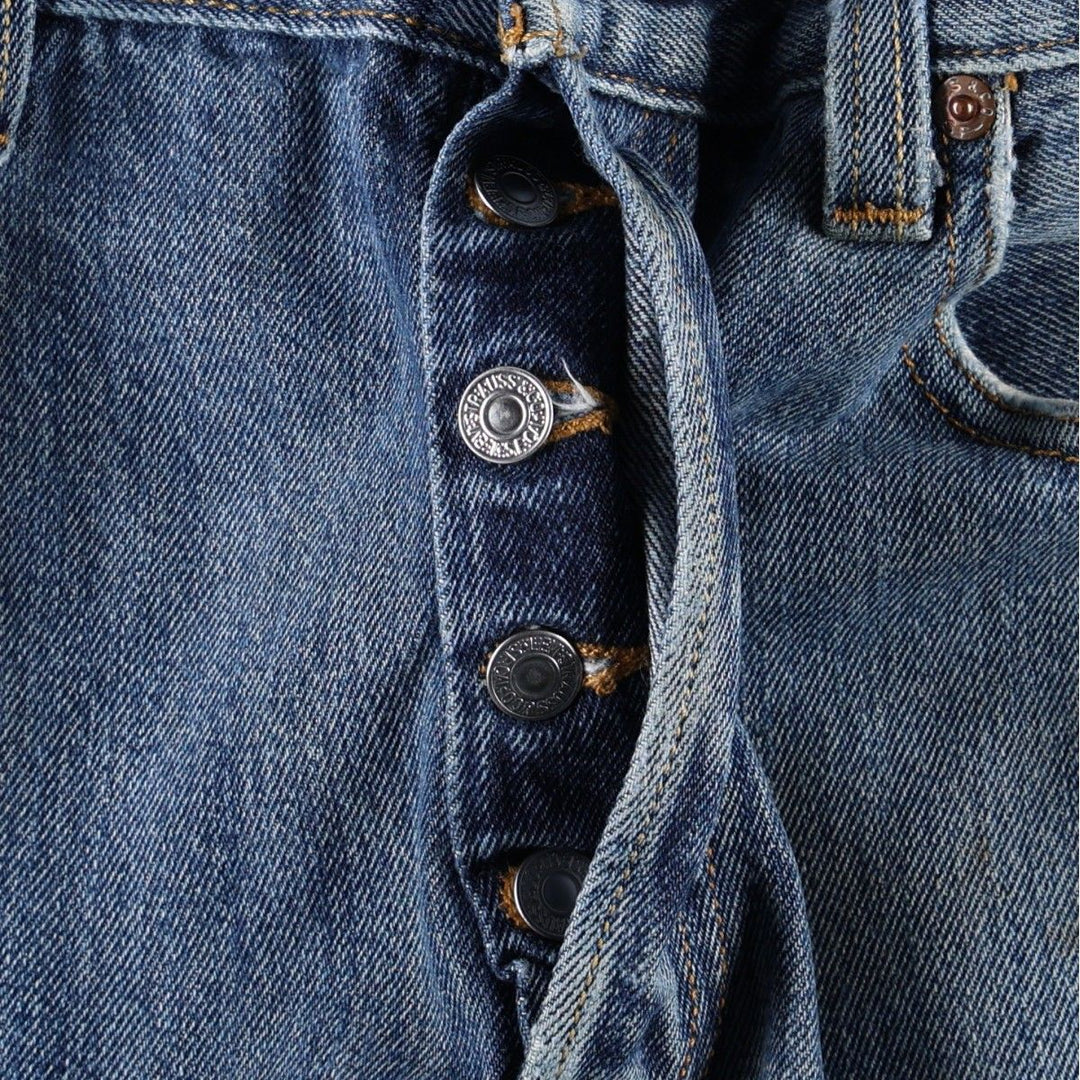 Levi's 501 Straight Fit Straight Denim Pants, Men's W33 (approx.) cotton blue type Vintage Second Hand