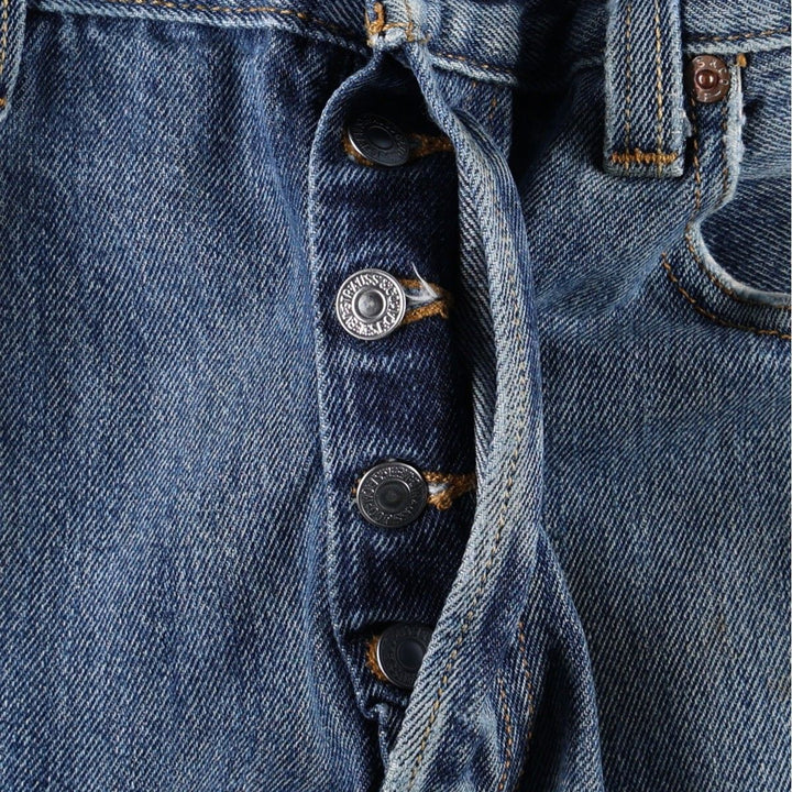 Levi's 501 Straight Fit Straight Denim Pants, Men's W33 (approx.) cotton blue type Vintage Second Hand