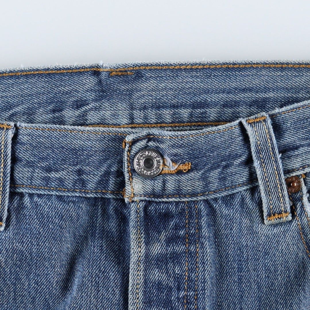 Levi's 501 Straight Fit Straight Denim Pants, Men's W33 (approx.) cotton blue type Vintage Second Hand