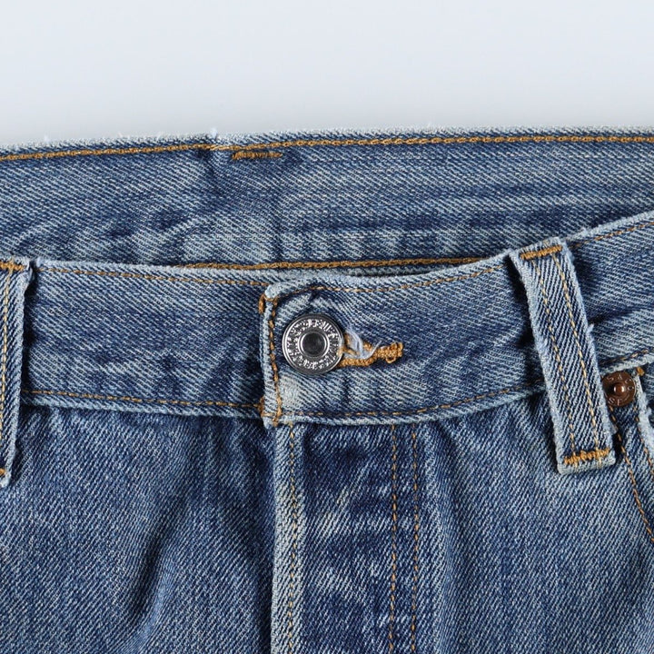 Levi's 501 Straight Fit Straight Denim Pants, Men's W33 (approx.) cotton blue type Vintage Second Hand