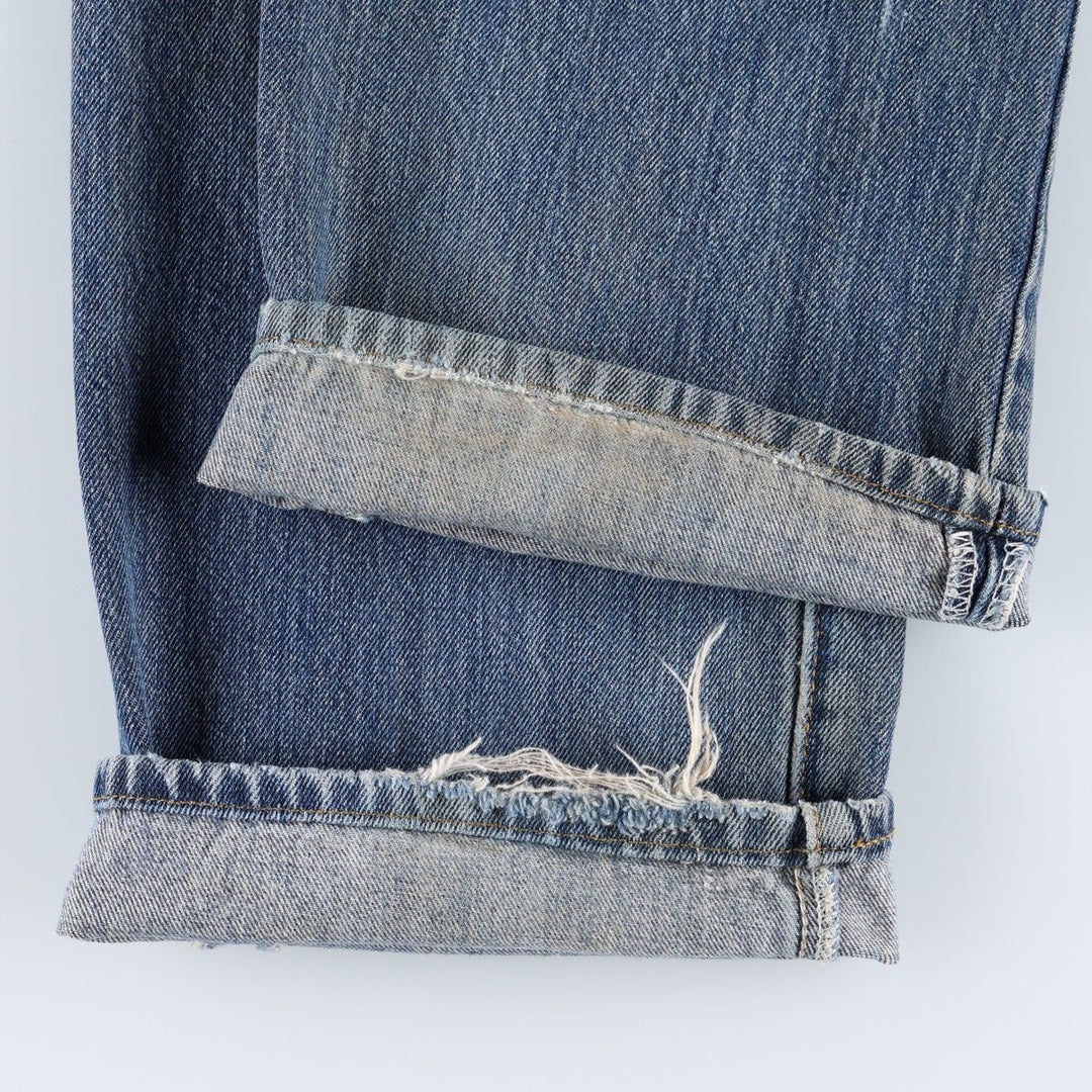 Levi's 501 Straight Fit Straight Denim Pants, Men's W33 (approx.) cotton blue type Vintage Second Hand