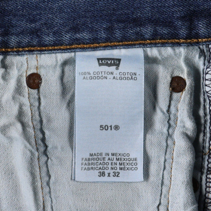 Levi's 501 straight denim pants for men, size W37 cotton blue type Vintage Second Hand