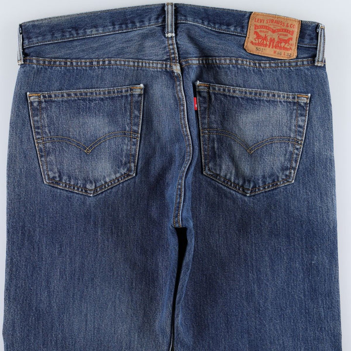 Levi's 501 straight denim pants for men, size W37 cotton blue type Vintage Second Hand