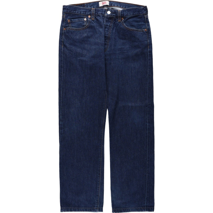 Levi's 501 Straight Leg Button-Fly Straight Denim Pants, Men's Size W34 (approx.) unclear Navy blue Vintage Second Hand