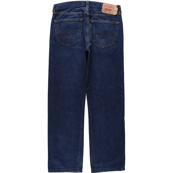 Levi's 501 Straight Leg Button-Fly Straight Denim Pants, Men's Size W34 (approx.) unclear Navy blue Vintage Second Hand