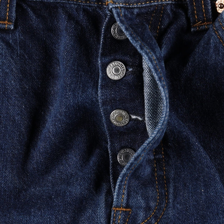 Levi's 501 Straight Leg Button-Fly Straight Denim Pants, Men's Size W34 (approx.) unclear Navy blue Vintage Second Hand