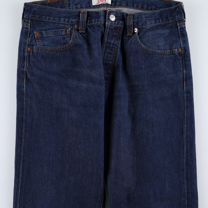 Levi's 501 Straight Leg Button-Fly Straight Denim Pants, Men's Size W34 (approx.) unclear Navy blue Vintage Second Hand