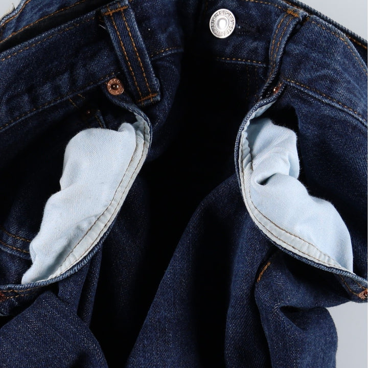 Levi's 501 Straight Leg Button-Fly Straight Denim Pants, Men's Size W34 (approx.) unclear Navy blue Vintage Second Hand