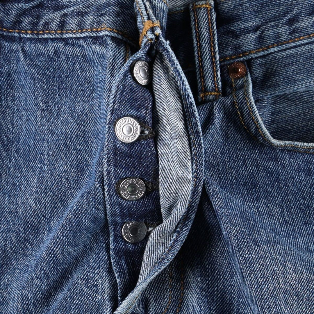 Levi's 501 straight denim pants for men, size W35 cotton blue type Vintage Second Hand