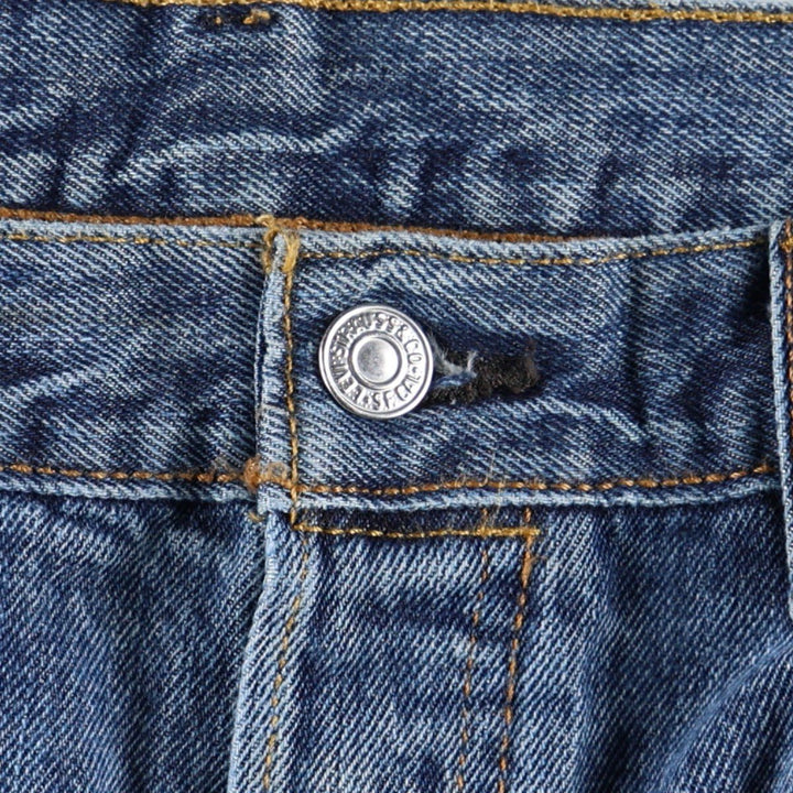 Levi's 501 straight denim pants for men, size W35 cotton blue type Vintage Second Hand