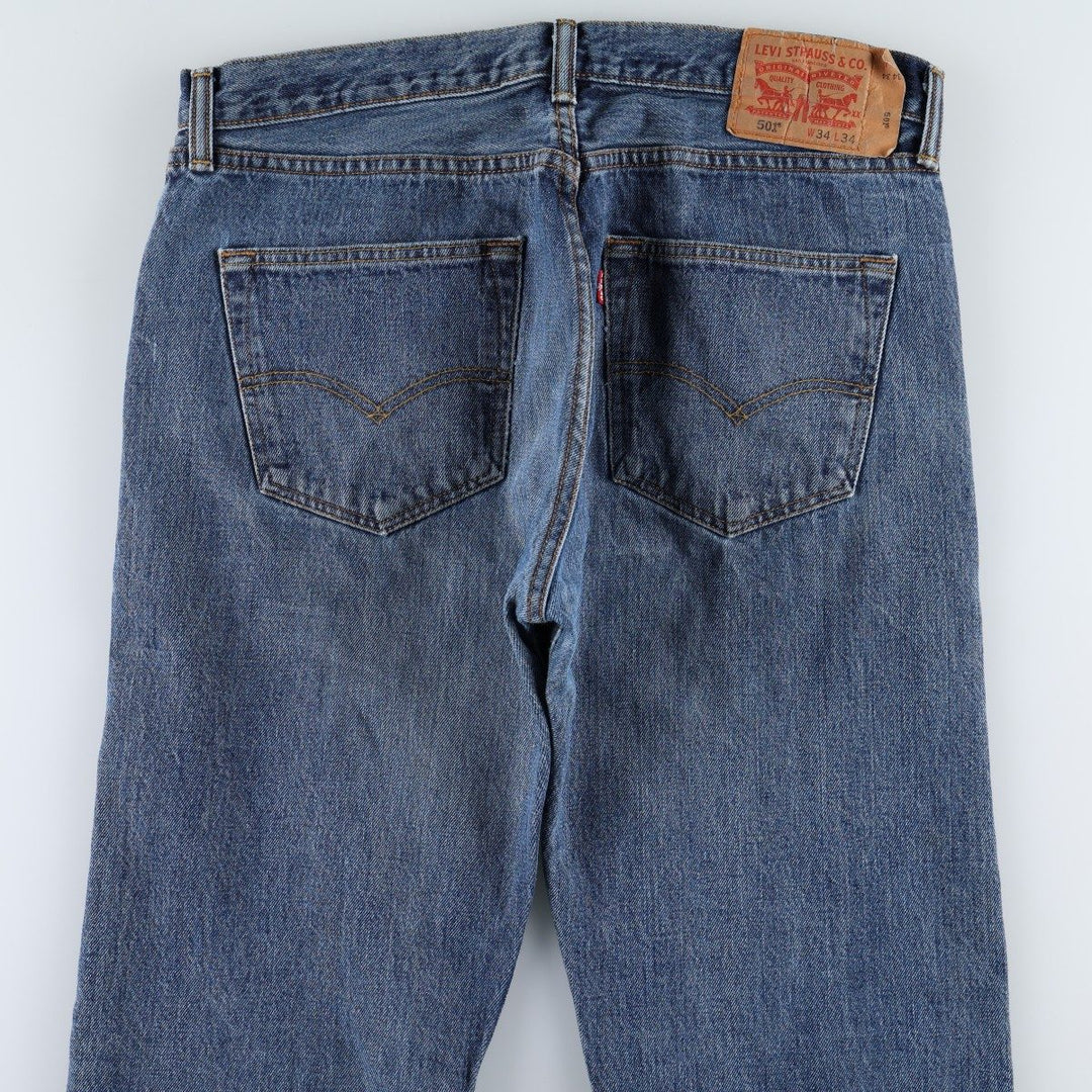 Levi's 501 straight denim pants for men, size W35 cotton blue type Vintage Second Hand