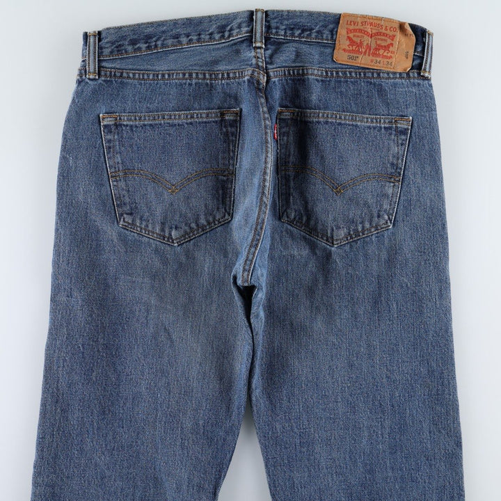 Levi's 501 straight denim pants for men, size W35 cotton blue type Vintage Second Hand