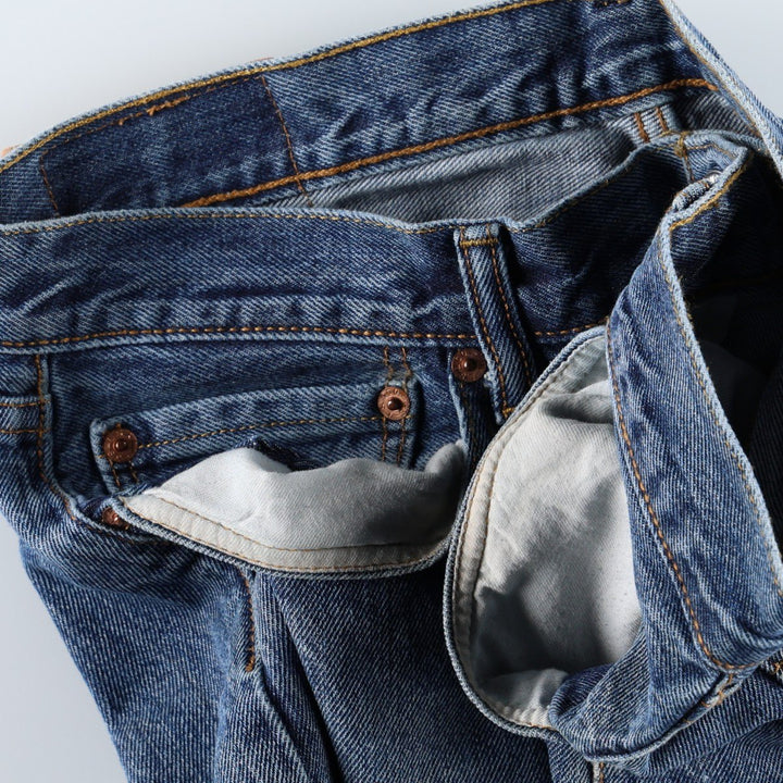 Levi's 501 straight denim pants for men, size W35 cotton blue type Vintage Second Hand
