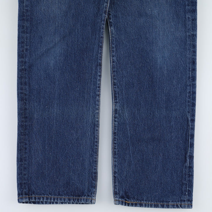 00'S Levi's 501 straight denim pants for men, size W33 cotton navy blue type Vintage Second Hand