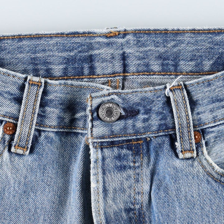 Levi's 501 straight denim pants for men, size W33 cotton blue type Vintage Second Hand