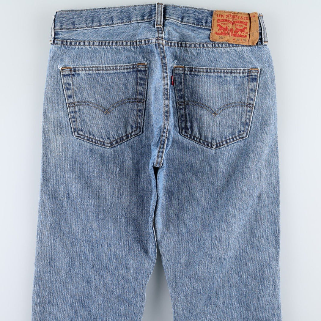 Levi's 501 straight denim pants for men, size W33 cotton blue type Vintage Second Hand