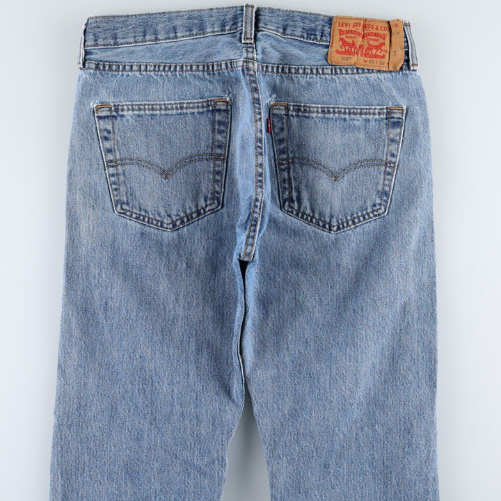 Levi's 501 straight denim pants for men, size W33 cotton blue type Vintage Second Hand
