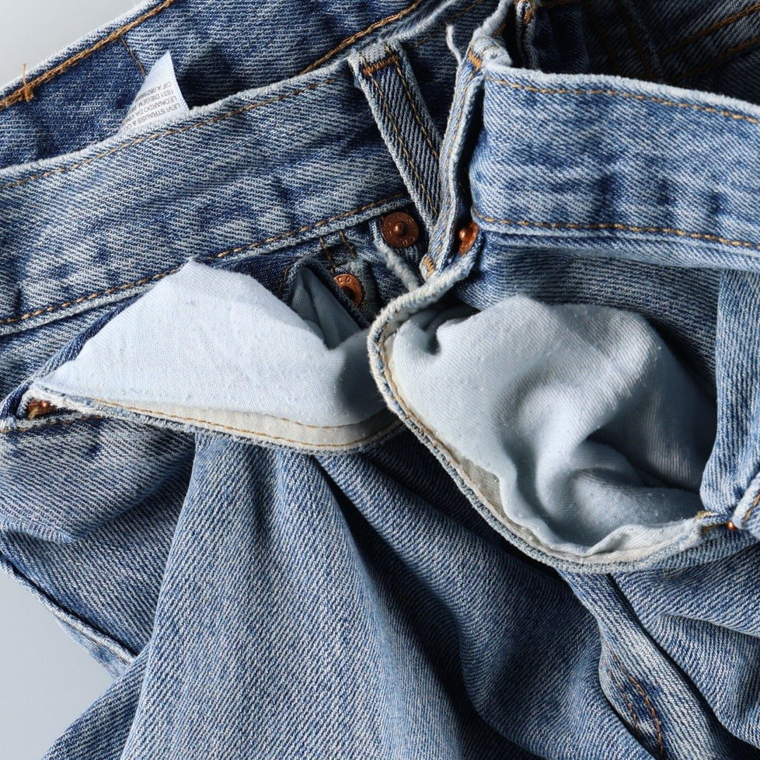 Levi's 501 straight denim pants for men, size W33 cotton blue type Vintage Second Hand
