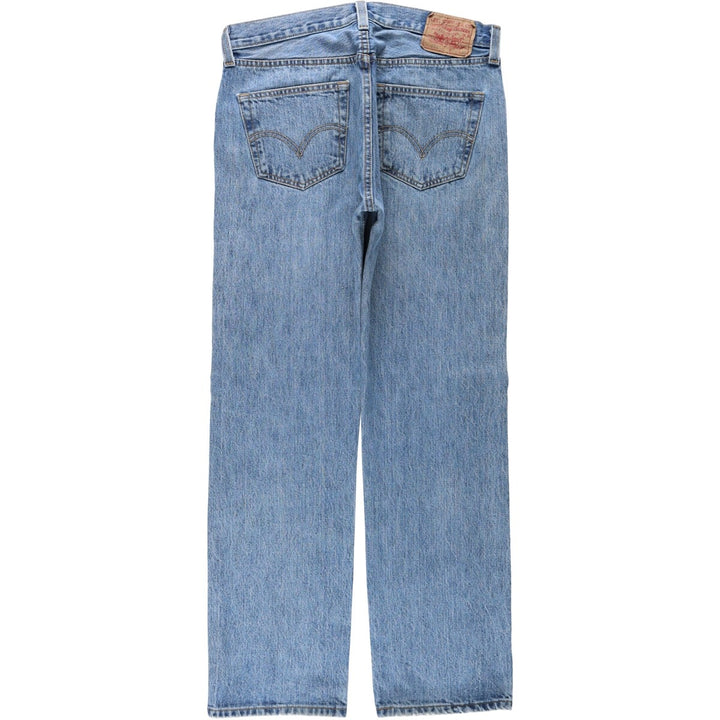 Levi's 501 straight denim pants for men, size W33 cotton Blue type light blue Vintage Second Hand