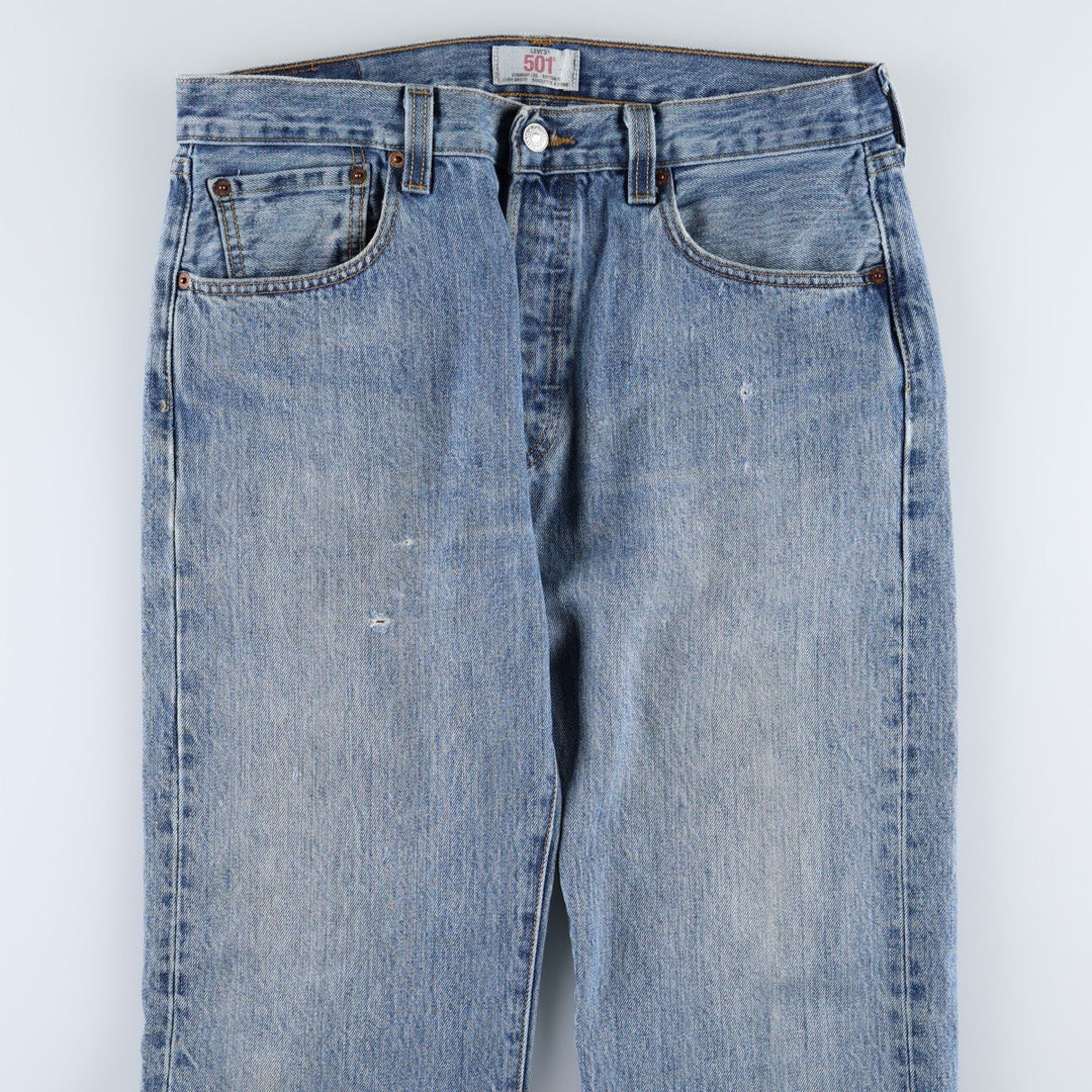 Levi's 501 straight denim pants for men, size W33 cotton Blue type light blue Vintage Second Hand