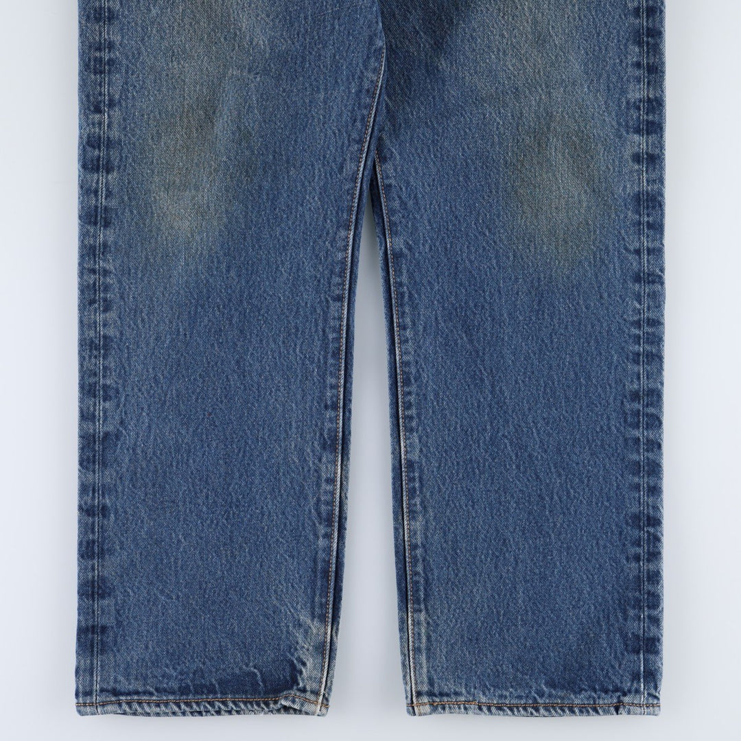 Levi's 501 straight denim pants for men, size W34 cotton navy blue type Vintage Second Hand