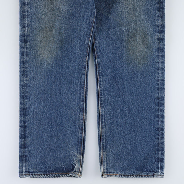 Levi's 501 straight denim pants for men, size W34 cotton navy blue type Vintage Second Hand