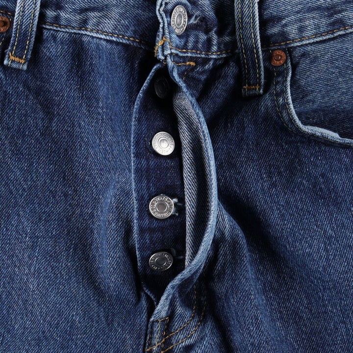 Levi's 501 straight denim pants for men, size W33 cotton blue type Vintage Second Hand