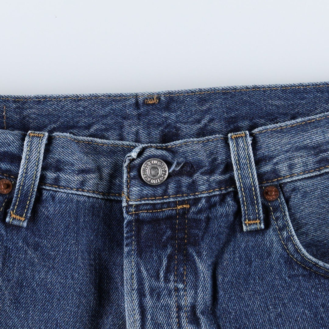 Levi's 501 straight denim pants for men, size W33 cotton blue type Vintage Second Hand