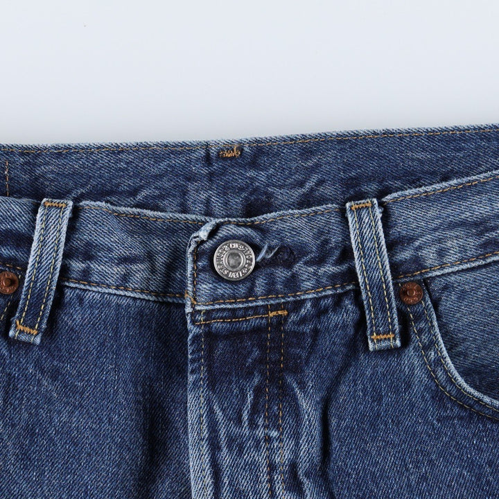Levi's 501 straight denim pants for men, size W33 cotton blue type Vintage Second Hand