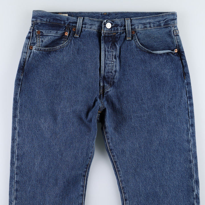 Levi's 501 straight denim pants for men, size W33 cotton blue type Vintage Second Hand