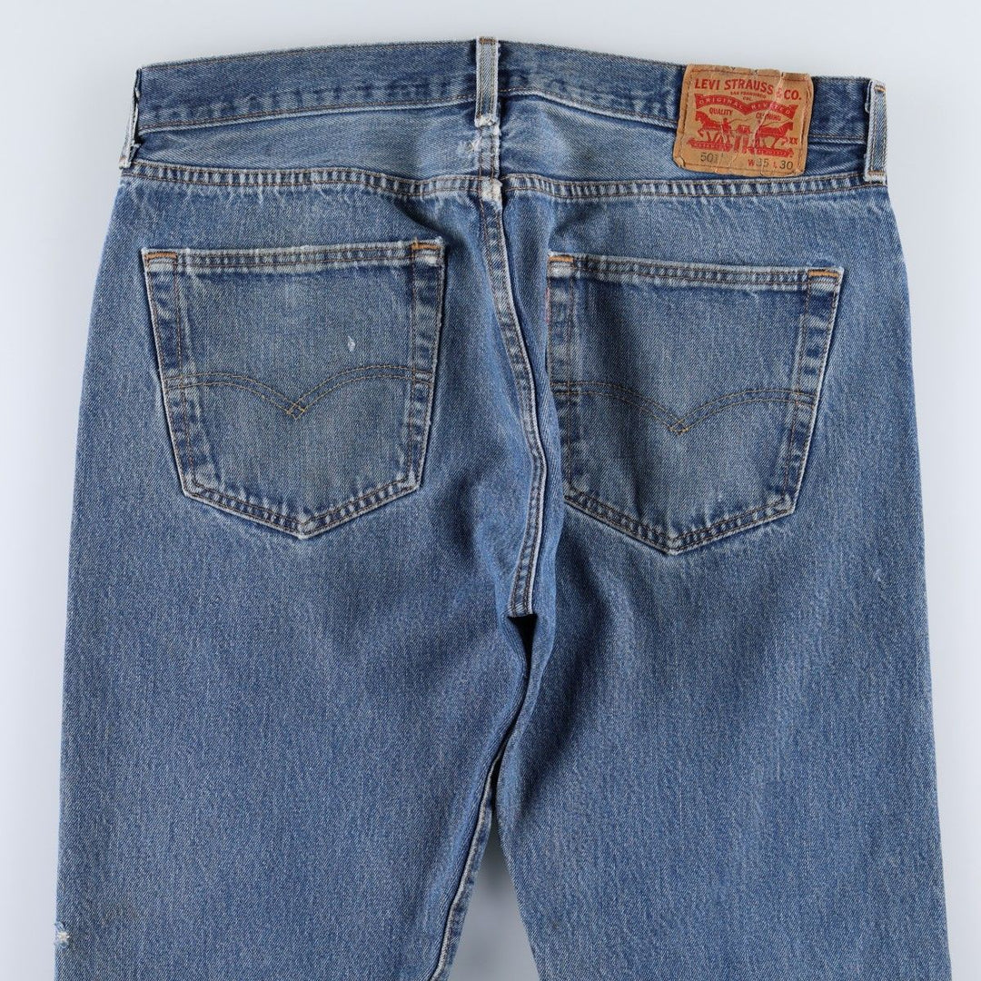Levi's 501 straight denim pants for men, size W36 unclear blue type Vintage Second Hand