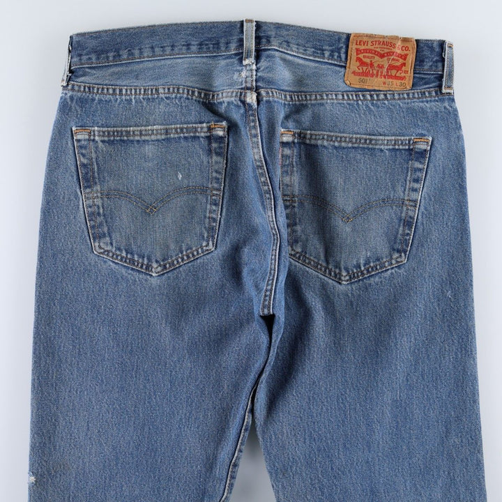 Levi's 501 straight denim pants for men, size W36 unclear blue type Vintage Second Hand