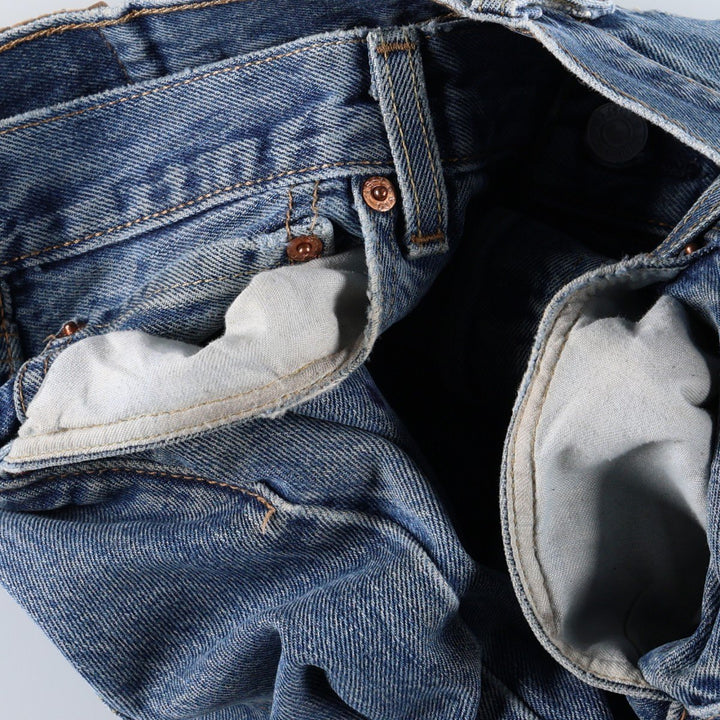 Levi's 501 straight denim pants for men, size W36 unclear blue type Vintage Second Hand