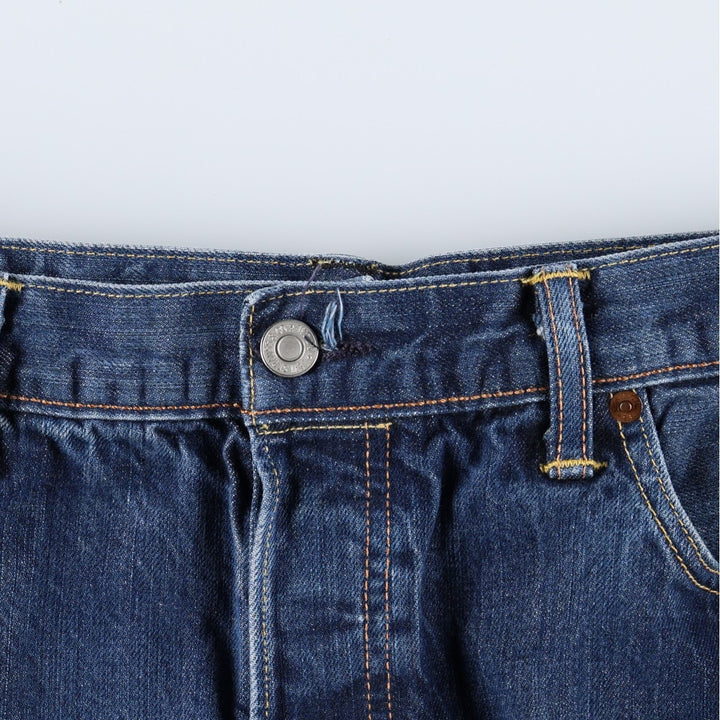 Levi's 501 straight denim pants for men, size W35 cotton navy blue type Vintage Second Hand