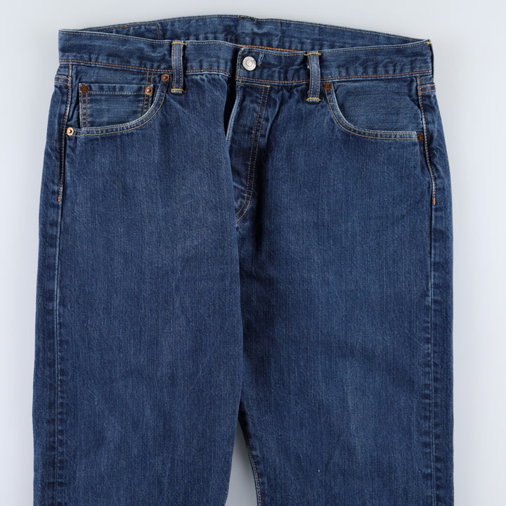 Levi's 501 straight denim pants for men, size W35 cotton navy blue type Vintage Second Hand