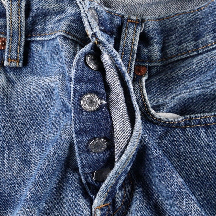 Levi's 501 straight denim pants for men, size W32 unclear blue type Vintage Second Hand