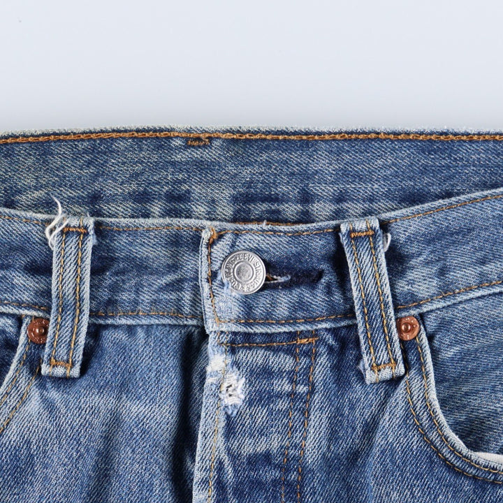 Levi's 501 straight denim pants for men, size W32 unclear blue type Vintage Second Hand